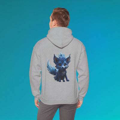 Cute Blue Fox Hoodie for Animal Lovers