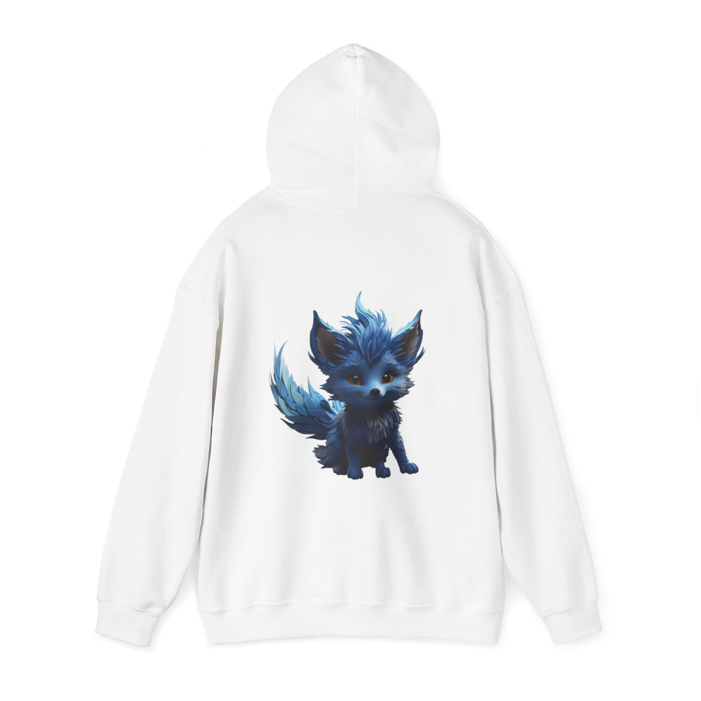 Cute Blue Fox Hoodie for Animal Lovers