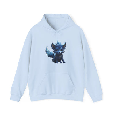 Cute Blue Fox Hoodie for Animal Lovers