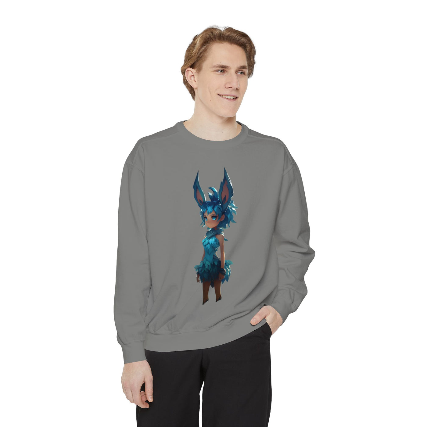 Cute Fantasy Character Unisex Sweatshirt - Cozy & Stylish