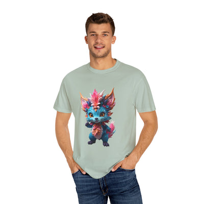 Whimsical Fantasy Creature T-Shirt - Unisex Garment-Dyed Tee