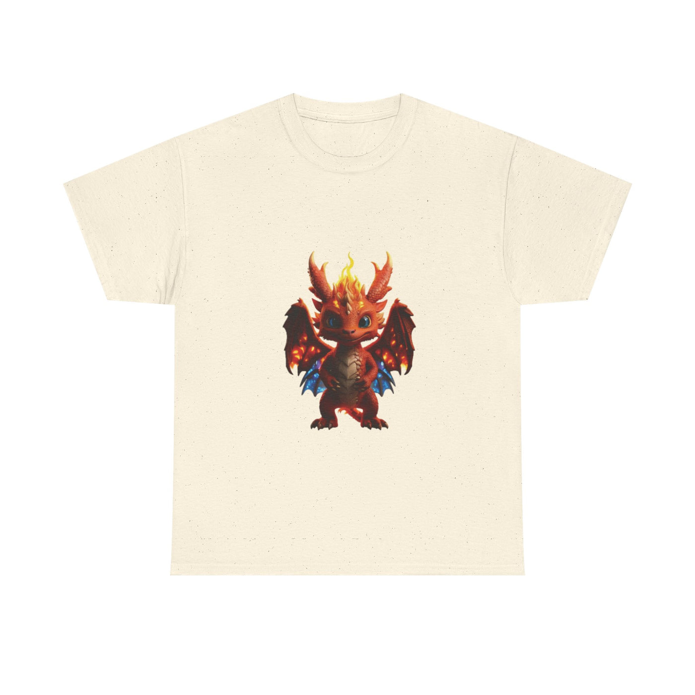 Fantasy Dragon Unisex Heavy Cotton Tee - Bold & Playful Graphic T-Shirt
