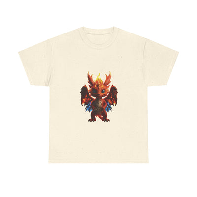 Fantasy Dragon Unisex Heavy Cotton Tee - Bold & Playful Graphic T-Shirt