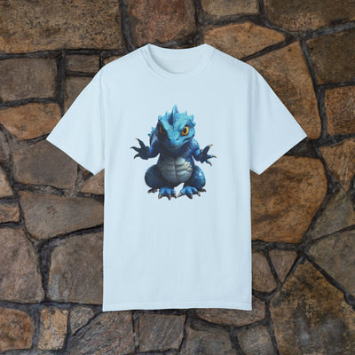 Cute Blue Dragon Unisex Garment-Dyed T-Shirt