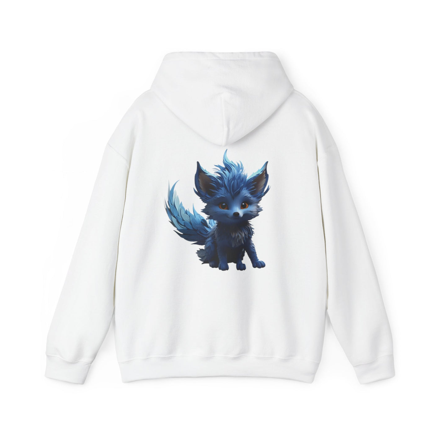 Cute Blue Fox Hoodie for Animal Lovers