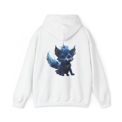 Cute Blue Fox Hoodie for Animal Lovers