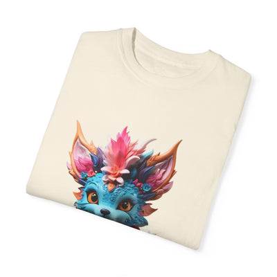 Whimsical Fantasy Creature T-Shirt - Unisex Garment-Dyed Tee