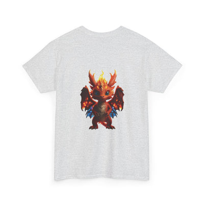 Fantasy Dragon Unisex Heavy Cotton Tee - Bold & Playful Graphic T-Shirt