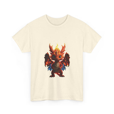 Fantasy Dragon Unisex Heavy Cotton Tee - Bold & Playful Graphic T-Shirt