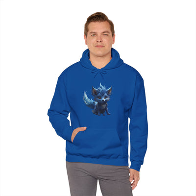 Cute Blue Fox Hoodie for Animal Lovers