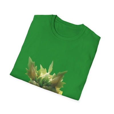 Cute Nature-Inspired Unisex Softstyle T-Shirt with Leaf Monster Design