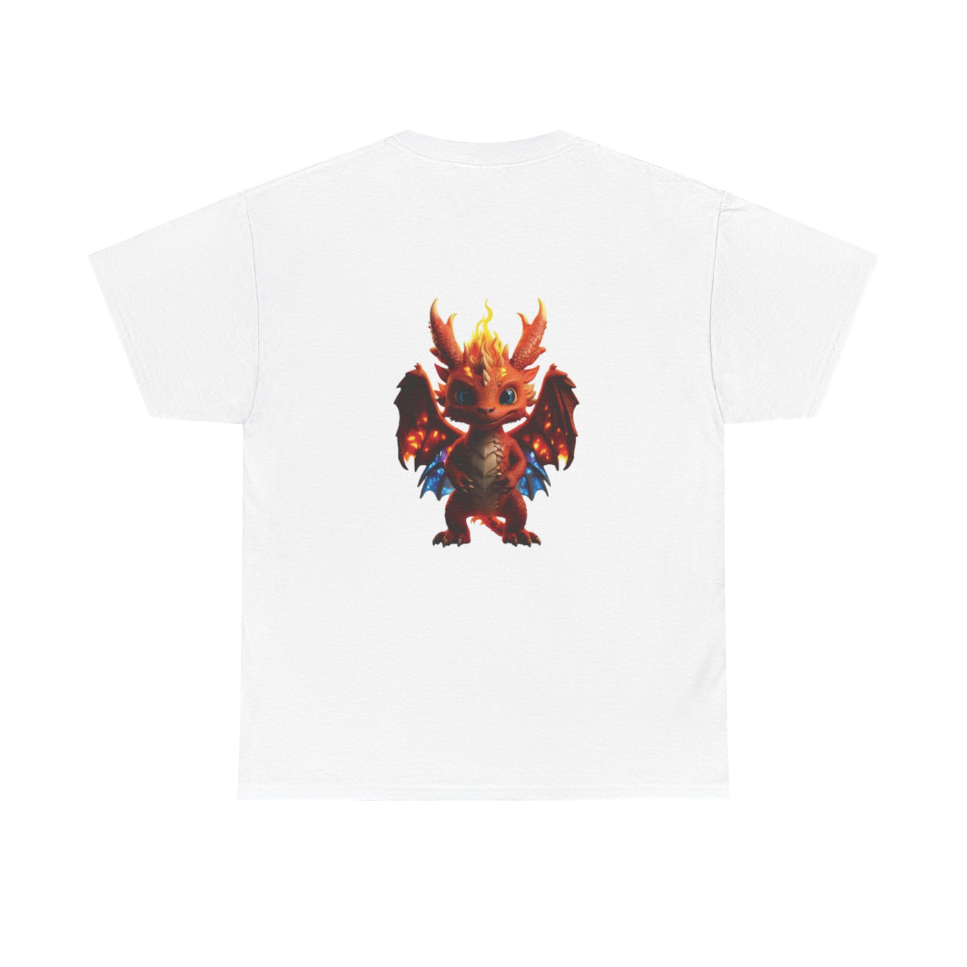 Fantasy Dragon Unisex Heavy Cotton Tee - Bold & Playful Graphic T-Shirt