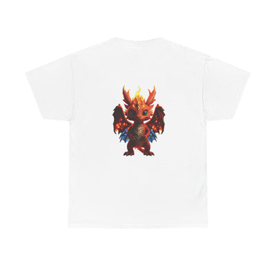 Fantasy Dragon Unisex Heavy Cotton Tee - Bold & Playful Graphic T-Shirt