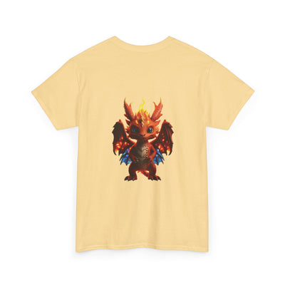Fantasy Dragon Unisex Heavy Cotton Tee - Bold & Playful Graphic T-Shirt