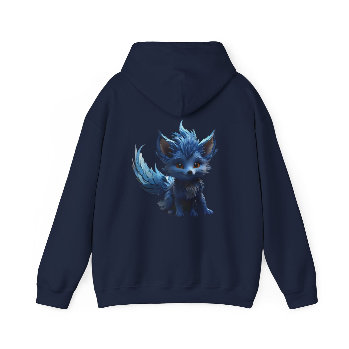 Cute Blue Fox Hoodie for Animal Lovers
