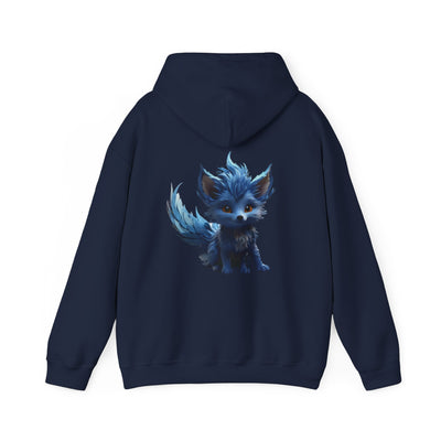 Cute Blue Fox Hoodie for Animal Lovers