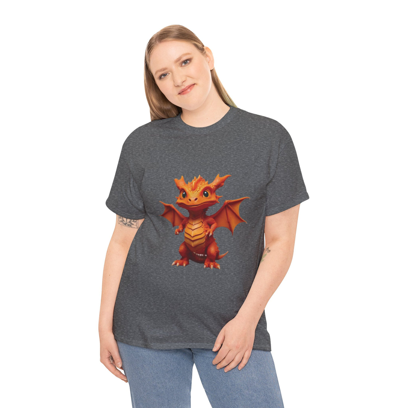 Cute Dragon Graphic T-Shirt for Fantasy Lovers