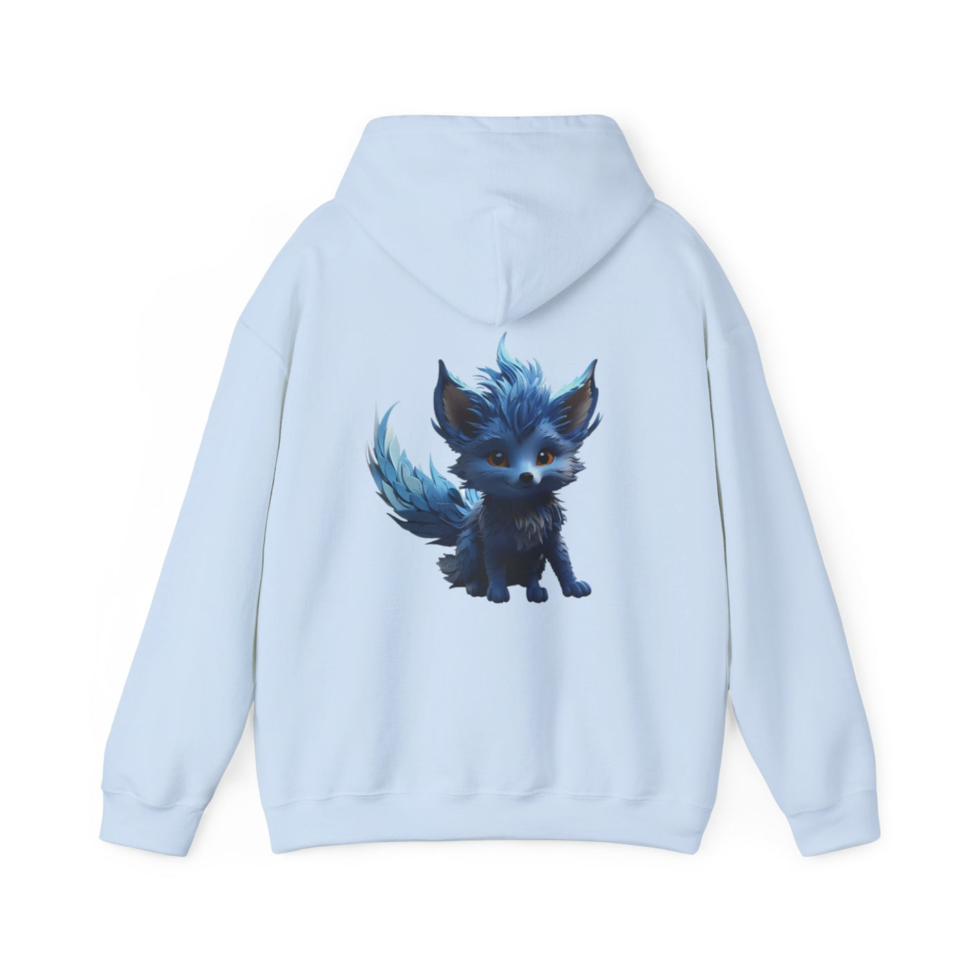 Cute Blue Fox Hoodie for Animal Lovers