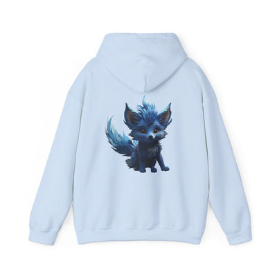 Cute Blue Fox Hoodie for Animal Lovers