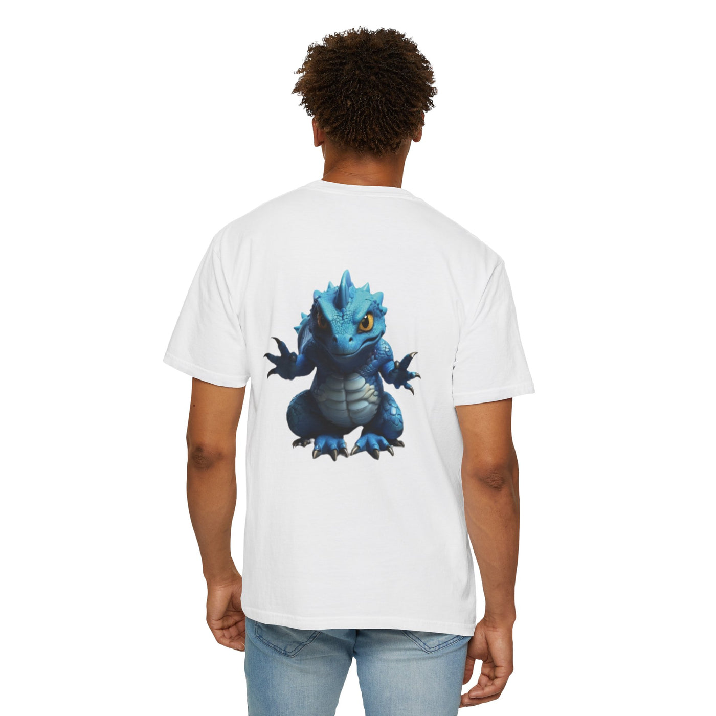 Cute Blue Dragon Unisex Garment-Dyed T-Shirt