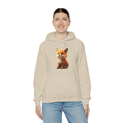 Adorable Fox Design Unisex Hoodie – Cozy Animal Lover Sweatshirt