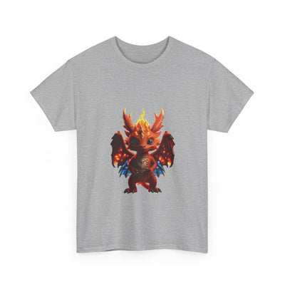 Fantasy Dragon Unisex Heavy Cotton Tee - Bold & Playful Graphic T-Shirt