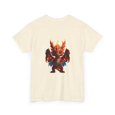 Fantasy Dragon Unisex Heavy Cotton Tee - Bold & Playful Graphic T-Shirt
