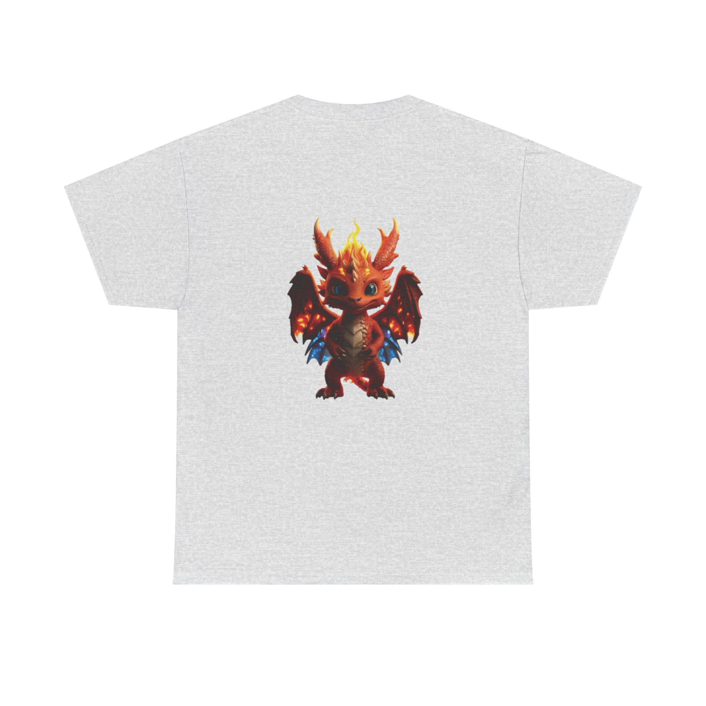 Fantasy Dragon Unisex Heavy Cotton Tee - Bold & Playful Graphic T-Shirt