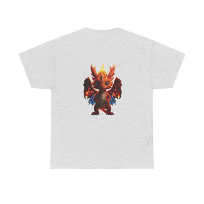 Fantasy Dragon Unisex Heavy Cotton Tee - Bold & Playful Graphic T-Shirt