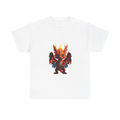 Fantasy Dragon Unisex Heavy Cotton Tee - Bold & Playful Graphic T-Shirt