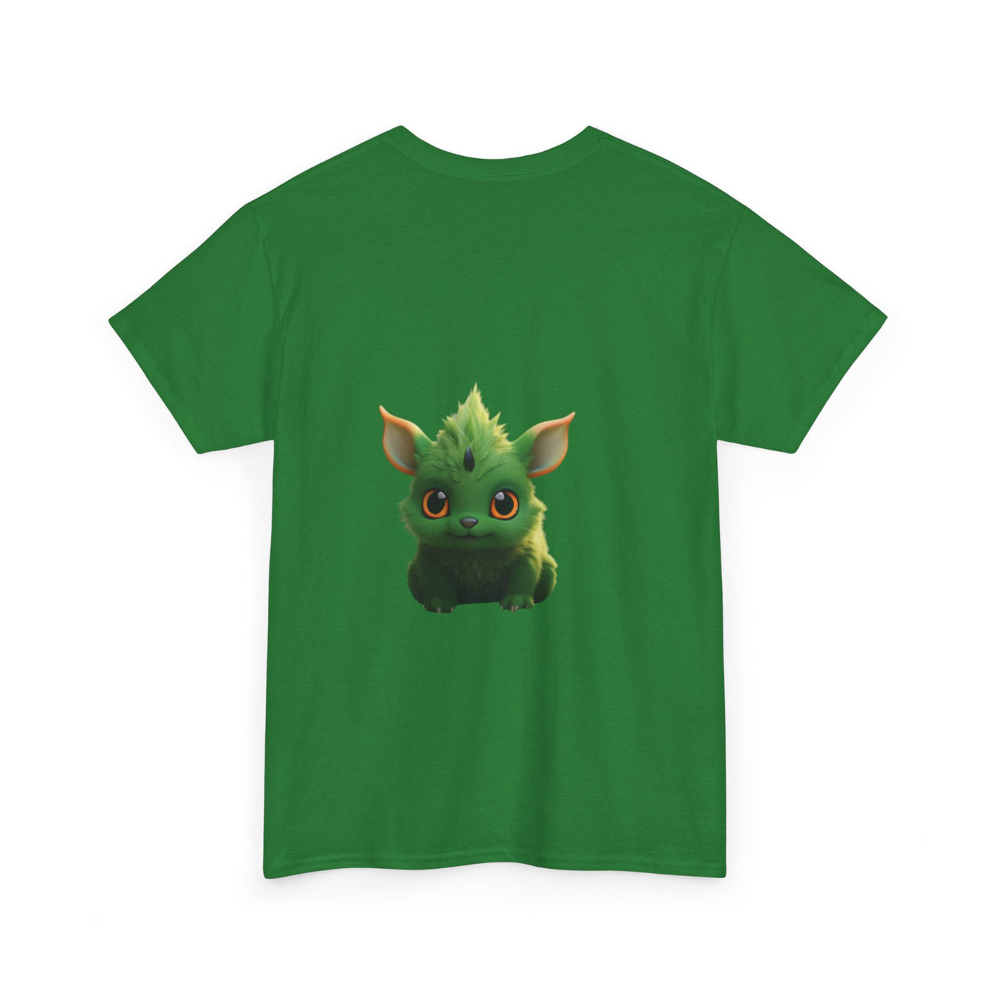 Cute Green Creature Unisex Heavy Cotton Tee