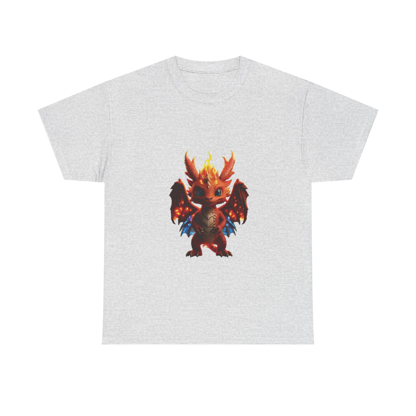Fantasy Dragon Unisex Heavy Cotton Tee - Bold & Playful Graphic T-Shirt