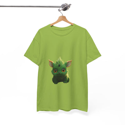 Cute Green Creature Unisex Heavy Cotton Tee
